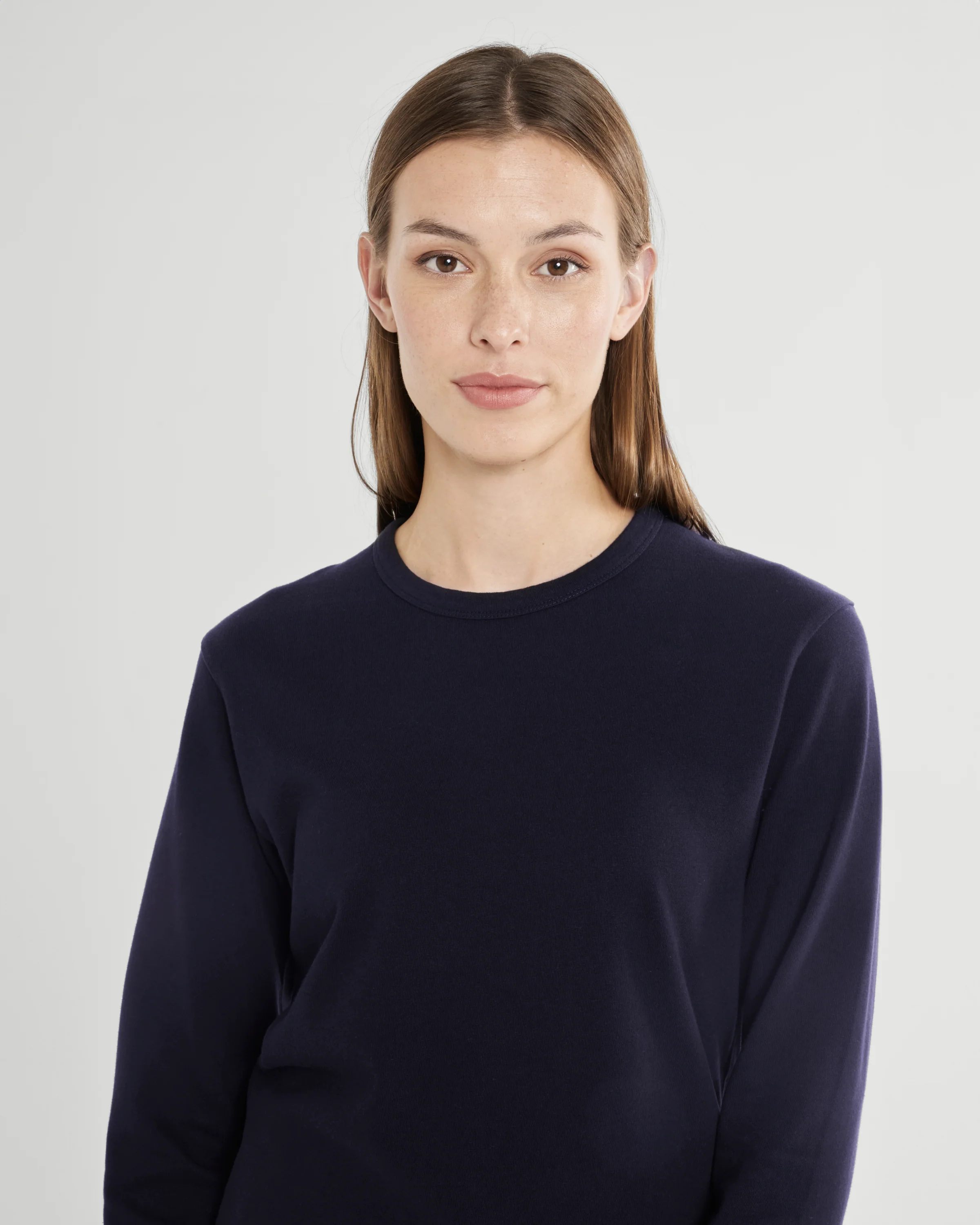 The Unisex Longsleeve T-Shirt - Dark Navy - Image 4